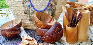 Tazón de Cáscara de Coco Natural, Ecológico, Hecho a Mano, Reutilizable, Duradero, Apto para Lavavajillas, a Prueba de Fugas, para Servir Alimentos y Decoración del Hogar - Product Image 5