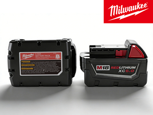 2-pack (XC) 6.0 Ah Milwaukee 18V REDLITHIUMLithium-Ion accu, duurzame uitgebreide capaciteit voor M18 boormachine en impactschroevendraaier accu - Product Image 2