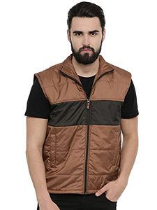 Hombres invierno nueva moda desmontable con capucha Color sólido hombres sin mangas chaleco acolchado abrigo chaqueta Puffer cremallera chaqueta - Product Image 2