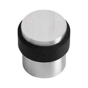 Butée de porte en acier inoxydable à fixation au sol avec pare-chocs en caoutchouc pour hôtel et salle de bain ALLWIN 3233 - Product Image 1