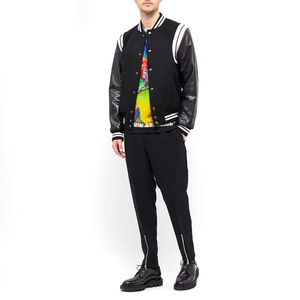 Vente en gros de vestes pour hommes avec logo personnalisé Veste de baseball décontractée Manteau Letterman Vestes universitaires unisexe en coton - Product Image 3