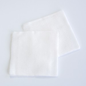 Medico chirurgico CE ISO 100% <span class=keywords><strong>cotone</strong></span> <span class=keywords><strong>idrofilo</strong></span> 5x5 7.5x7.5 10x10cm di spugna di garza piegata con bordo aperto senza raggi X - Product Image 2