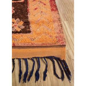 พรมขนสัตว์คลาสสิก Nuray สีเบจและสีน้ำตาล ลายเมดัลเลียนถักด้วยมือ สำหรับห้องนั่งเล่นหรือทางเดินในบ้าน-ขนาด 9x12 ฟุต รูปทรงสี่เหลี่ยมผืนผ้า - Product Image 4