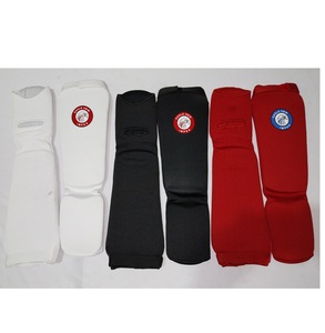 Eagle View Multi-Color MMA Sports Gear Tela de poliéster elástico suave Shin Instep Protectores acolchados Espuma EVA Acolchado Calentadores de piernas - Product Image 1