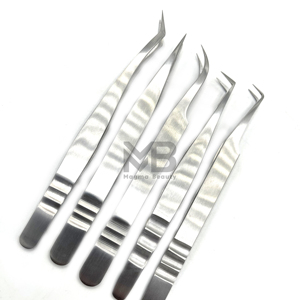 Pinzas Profesionales para Extensión de Pestañas Fabricadas en Fábrica para un Agarre Perfecto, Instrumentos de Belleza de Venta Caliente de Magma Beauty - Product Image 1