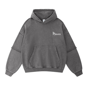 <b>Men</b> <b>Pullover</b> Heavyweight 100% Cotton Oversized Hoodie 2 Pcs Eco-Friendly Breathable Anti-Wrinkle ODM Manufacturer - Product Image 4