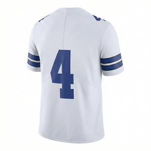 Custom American <b>Football</b> Jersey <b>White</b> Breathable Polyester Training Uniform for Men - Product Image 2