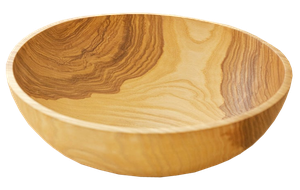 Bol de service artisanal en bois d'acacia – Bol rond en bois pour salade et fruits, idéal pour la maison et la salle à manger. - Product Image 3