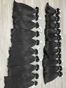 Cabello de alta calidad especial trama recta natural súper doble dibujado 100% extensiones de cabello humano vietnamita crudo listas para entrega - Product Image 5