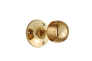 Venta al por mayor soporte de barandilla de latón para poste de 38 mm resistente con acabado de latón pulido para negocios a granel - Product Image 3