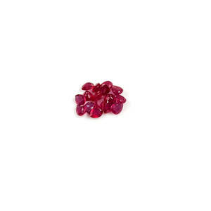 Natural Bangkok Ruby Loose Gemstone Calibrated Pears 4x5mm & 5x6mm Faceted with Brilliant Trillion Oval Cut <b>Red</b> Color <b>Beads</b> - Product Image 4