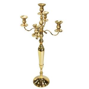 Vente chaude Candélabre En Métal Antique Or Brillant En Métal Plaqué Or Conception Antique Pièce Maîtresse Moderne Décoratif À La Main Candélabres - Product Image 1