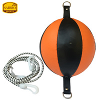 Ballon de boxe en PU sur mesure à prix abordable, rouge et noir, durable, rempli de sable, pour l'entraînement des adultes, ballon de boxe de haute qualité