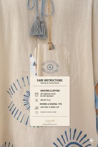 Túnica de Playa y Kimono Estilo Boho-Chic, Relajante y Transpirable, de Muselina de Algodón, con Estampado Digital Geométrico/Floral/Patchwork - Product Image 3