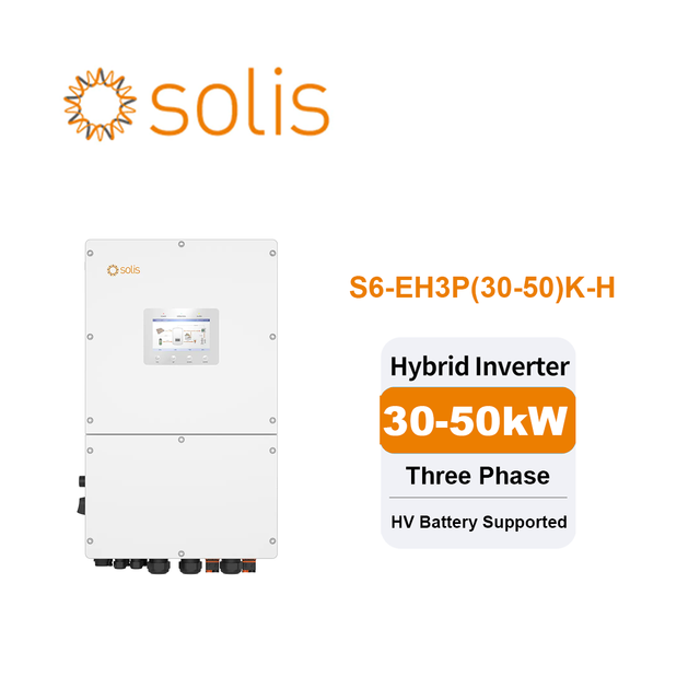 Powerful 30-50kW Solis Hybrid Inverter Designed for Large Solar Energy Systems with Advanced Grid-Tied Backup Power Functions