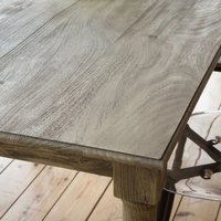 Table à manger rectangulaire en bois massif de style victorien industriel, pliable, réglable en hauteur, portable, écologique, pour 4 personnes, meubles pour la maison