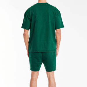 Conjunto de 2 Piezas de Ropa Deportiva para Hombre, Camiseta y Pantalones Cortos Transpirables de Algodón, Conjunto de Verano de Manga Corta para Hombre - Product Image 2