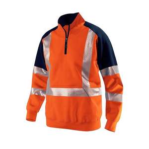 Top quality polyester Hi Vis Bomber Reflective Safety Winter Jacket Workwear Concealed Hooded Padded <b>Waterproof</b> <b>Work</b> <b>Wear</b> Coat - Product Image 1