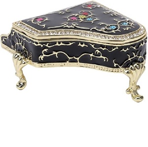 New Design Metal Jewelry <b>Box</b> <b>Heart</b> <b>Shaped</b> Earring Keepsake <b>Box</b> Ring Necklace Storage <b>Box</b> For Thanksgiving Gift - Product Image 4