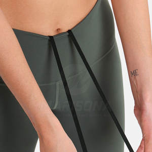 Leggings de yoga pour femmes 2025 de haute qualité, motif uni, respirants, écologiques, taille élastique, impression personnalisée, faible MOQ - Product Image 6