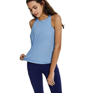 Ajuste Regular Casual entrenamiento secado rápido gimnasio deportes Fitness sólido corto un conjunto encaje recortado transpirable sin mangas de punto - Product Image 2