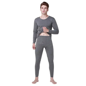 Calzoncillos largos transpirables para hombre 100 por ciento de ropa interior térmica de lana merino pantalones 200GSM capa Base de invierno OEM hecho a medida en Pakistán - Product Image 4