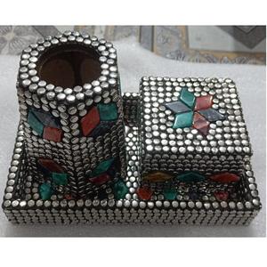 Quemador de incienso clásico, Juego de 3 Bakhoor Mubkhar, Metal y madera, forma cuadrada, hogar, hotel, restaurante, regalo, Festival, propósito decorativo - Product Image 2