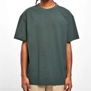 T-shirt Hip Hop 100% coton personnalisé pour hommes Streetwear surdimensionné blanc T-Shirt pour hommes coupe ample imprimé design décontracté - Product Image 1