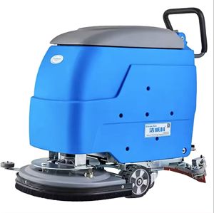Máquina de fregado de suelo comercial, nuevos depuradores eléctricos de empuje manual para motor de restaurante, plástico para suelos de mármol - Product Image 1