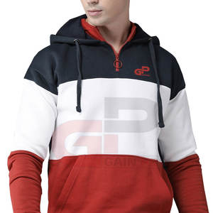 เสื้อฮู้ด2025มีฮู้ดแบบซิปครึ่งตัวดีไซน์ใหม่ล่าสุดสำหรับผู้ใหญ่ - Product Image 1