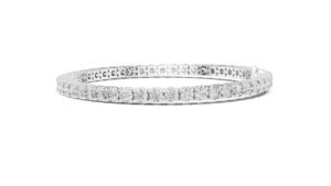 VDS IGI Certified 925 Silver Tennis <b>Bracelet</b> with Lab Grown CVD Diamonds 14g Luxury Yellow and <b>White</b> <b>Gold</b> Wedding Gift for Her - Product Image 5