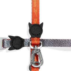 Ensemble laisse et harnais pour chat Reebok Simple Suede, anti-évasion, respirant, disponible en tailles S, M, L, acier inoxydable, polyester, pour extérieur - Product Image 2