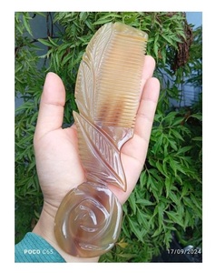 Peine de cuerno Peine de masaje Peine de pelo para cabello y barba Juego de aseo - Product Image 1