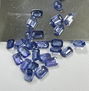 Zafiros Azules Naturales de Primera Calidad, 100% Naturales, Calentados, Corte Octogonal de 6x4 mm, Color Azul Aciano, Piedras Preciosas Sueltas para Joyería - Product Image 3