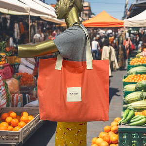 กระเป๋าสะพายไหล่ผ้าแคนวาสสำหรับผู้หญิงออกแบบหนังจากหินร้อนลายควิลท์ผ้าแคนวาสสำหรับผู้หญิง - Product Image 4