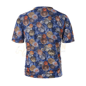 T-shirt à sublimation intégrale de haute qualité pour hommes, motif 3D personnalisé, séchage rapide, caractéristiques de fitness, meilleure qualité, vente en gros - Product Image 2