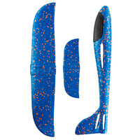 Martom Grand planeur en polystyrène bleu de 47 cm, blocs en plastique souple, jouet pour enfants de 4 à 6 ans