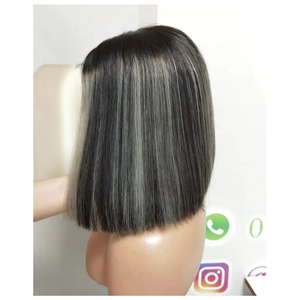 Perruques droites de luxe en cheveux humains vierges pour femmes cheveux chinois haut de gamme avec dentelle transparente produit coûteux - Product Image 3