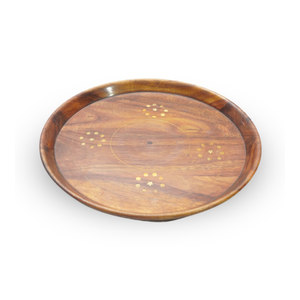 Assiette en bois Design rond moderne pour la décoration intérieure Élégante et écologique Utilisation intérieure et extérieure - Product Image 1