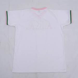 Camiseta Blanca con Cuello en V, Bordado de Cresta, Algodón y Spandex, Transpirable, Logotipo Personalizado, Manga Corta, Casual, Floral/Unicolor, Formal, Verano - Product Image 2