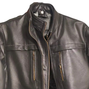 Veste d'Hiver Homme de Qualité Supérieure Style Vintage Tissu Épais en Laine avec Col en Fausse Fourrure Fermeture à Glissière ODM Fini - Product Image 1