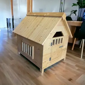 Moderna y Versátil Casa de Madera para Perros y Gatos, Almacenamiento y Juego para Mascotas en Interiores/Exteriores, Diseño Animal Sólido para Sala de Estar - Product Image 3