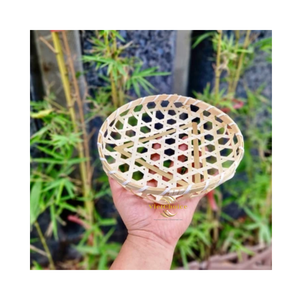 High Quality Bamboo Basket Handwoven Natural Organizer Basket for Household - Product Image 3