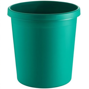 Helit - Contenedor de Basura de Polipropileno Verde de Marca Alemana, 31.5 x 33.1 cm, Capacidad de 18 L, con 1 Compartimento de Separación, Diámetro x Altura - Product Image 2