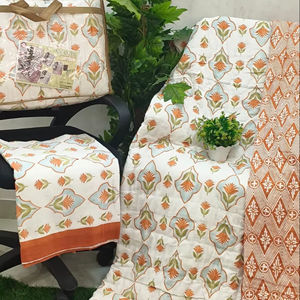 <b>Bedding</b> Set Hotel Cotton Quilt SetsHigh Quality PrintedWhite And Multi Color Printed DesigneComforter Sets Bed Set <b>Bedding</b> - Product Image 1