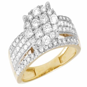 925 <b>Silver</b> Wide Band 1.8 CT Moissanite Diamond Wedding <b>Ring</b> for Women Iced Out <b>Statement</b> Jewelry Engagement Party Gift India - Product Image 3