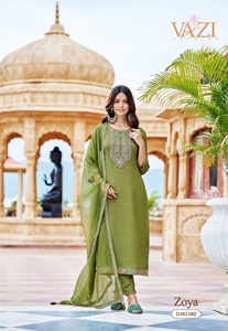 Chifón de viscosa de colección Premium con trabajo manual Kurti Pant y Dupatta Fabricante y proveedor de Surat - Product Image 2
