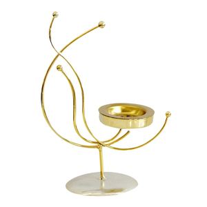 Quemador de Incienso Moderno de Oro Abstracto Curvo, Arte en Alambre Metálico, Incensario Creativo para Bakhoor, Decoración para el Hogar de Oriente Medio para Ramadán - Product Image 3