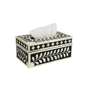 Caja de pañuelos de madera y nácar con la caja de servilletas de tamaño personalizado de la más alta calidad para accesorios de mesa - Product Image 4