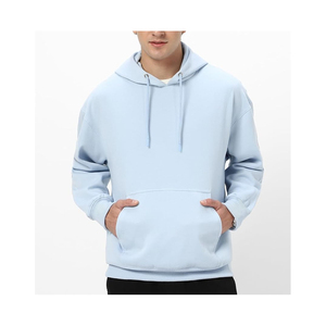 Sweat-shirt en coton pour homme avec logo brodé et appliqué, manches longues, à capuche, style streetwear, personnalisable, vente en gros - Product Image 3